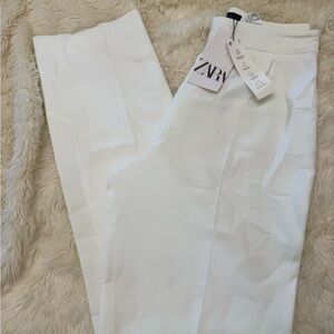 Zara White Ivory Pants